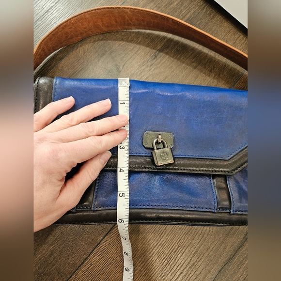 📣 RARE VINTAGE Tory Burch All Leather Handbag/Clutch - Picture 14 of 16